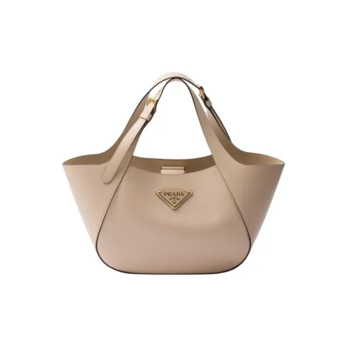 PRADA Кожа Тоут Сумка Сумка для покупок Сумка среднего размера Женская Травертин