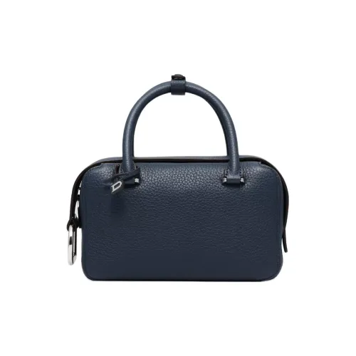 Delvau Cool Bo Телячья кожа Сумка через плечо Сумка Мини Женская Морской синий