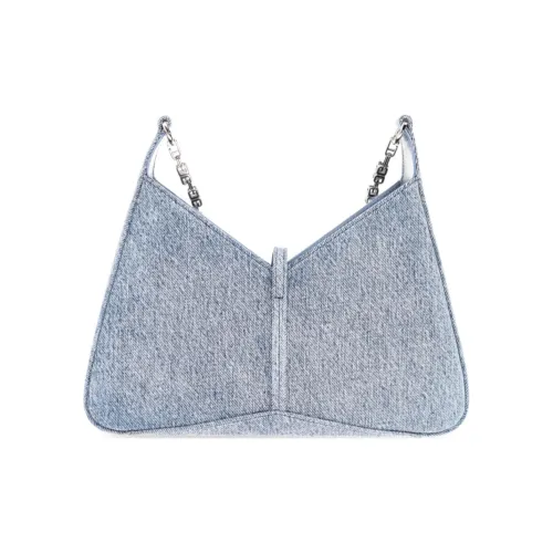 Givenchy Cut out Хлопок с кожаными вставками Сумка через плечо Женская Светло-синяя