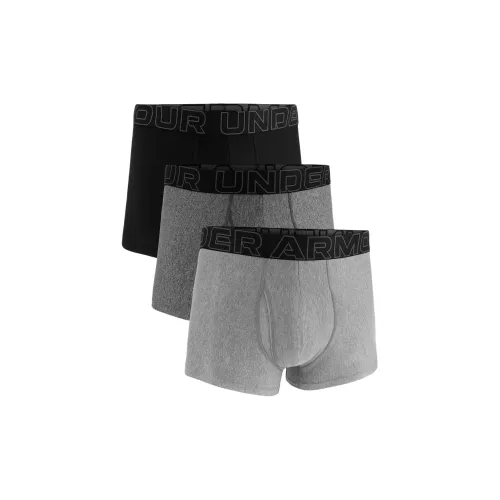 Under Armour Tech 3 упаковка Черный + Темно-серый + Серый Мужские боксер-шорты