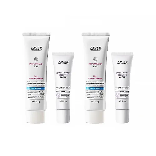 Levier Наборы для ухода Soothing Skin Удаление волос Тоник 100г*2 + Успокаивающий Ремонт Крем 50г*2
