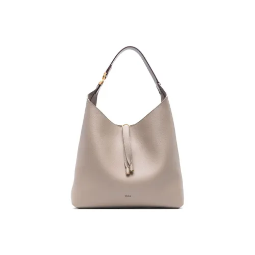 Chloe Marcie Телячья кожа Сумка-хобо Сумка Сумка через плечо Женская Серый