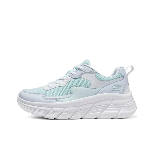 Skechers Амортизация Износостойкий Низкий Топ Casual Женский Синий Белый