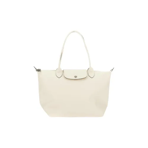 LONGCHAMP Le Pliage Xtra Коровья кожа Тоут Сумка Сумка для покупок Сумка на плечо Сумка среднего размера Женская Естественный