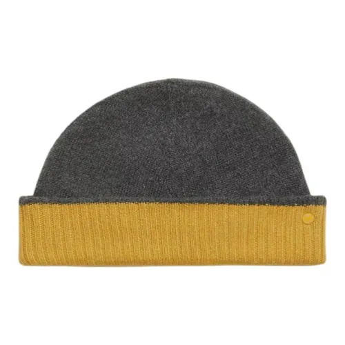 HERMES Кашемир Резина Шапки-бини Мужской Серый Желтый