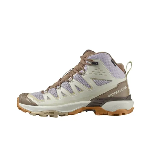 Salomon X Ultra 360 Уличная обувь Высокий топ Бежевый Коричневый Фиолетовый Женский