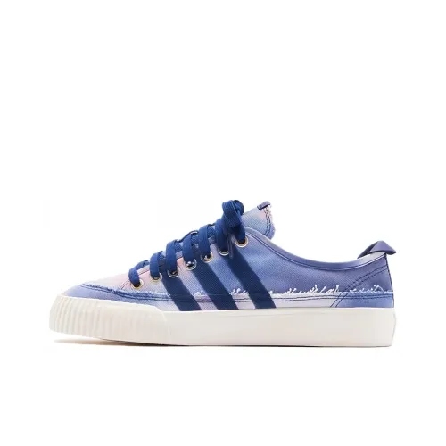 Donald Glover x Adidas Originals NIZZA Consortium Покрытие Устойчивое к истиранию Низкие Скейтборд Кроссовки Унисекс Синий Розовый