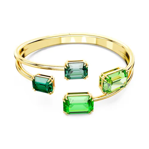 Кристалл Swarovski Браслеты с покрытием золотого тона женские золотой зеленый