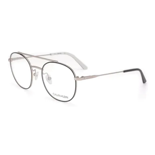 CK Calvin Klein Титановый сплав Авиатор Оправы для очков Унисекс Серебряный