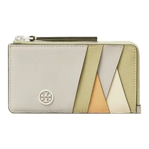 Tory Burch Кожа Картхолдер Женские Перо-серый