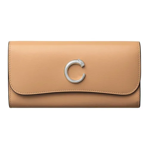 Cartier Panthère De Cartier Телячья кожа Кошелек Женские CAMEL