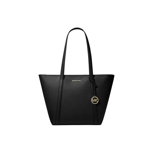 MICHAEL KORS Покрытый холст Тоут Сумка Сумка для покупок Сумка на плечо Сумка Большая Женская Черная