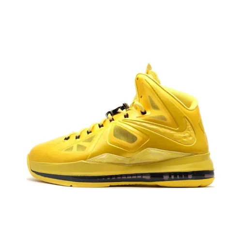 Nike Lebron 10 Must Be The Мед Non Slip Легкий Высокий Топ Баскетбольные кроссовки Мужской Желтый