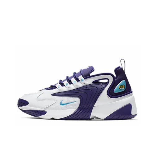 Nike Zoom 2K Амортизаторы Slip-resistant Низкий Топ Толстая подошва Мужские Белый Фиолетовый