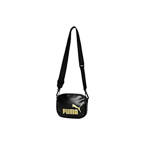 PUMA Сумки кросс-боди Чисто черный Золотой Унисекс