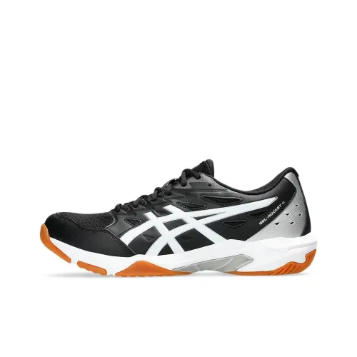 Asics Gel Rocket 11 Wide Low Top Тренировочные Кроссовки Мужские Черно-Белые