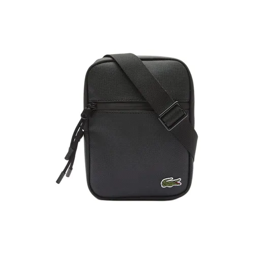 Сумка через плечо и сумка на плечо с покрытием из холста мужская черная совместный проект с LACOSTE