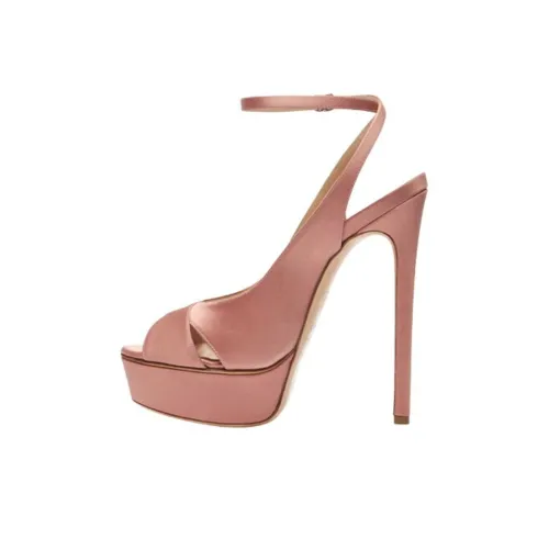 Casadei One Ремень Сандалии Серо-розовый Женские