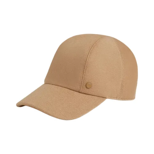 HERMES Кашемир Шелк Район Кепки Мужской Бежевый