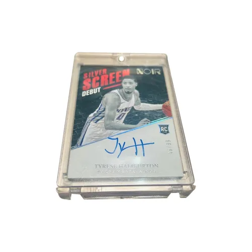 PANINI 20 21 King Tyrese Haliburton Новые звезды RC NOIR Signature 99 Basketball Card Карта Продукт Access