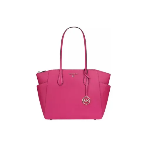 MICHAEL KORS Marilyn Saffiano кожа Тоут сумка сумка для покупок сумка через плечо сумка среднего размера женская розовый красный