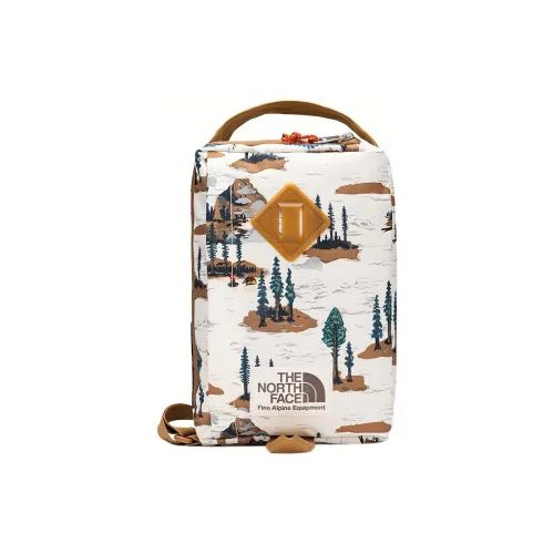 THE NORTH FACE 4,1L Портативный Одно Плечо Через Плечо На открытом воздухе Сумка Ткань Белый Унисекс