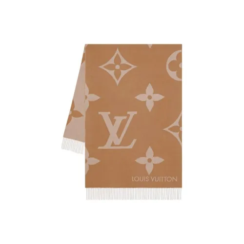 LOUIS VUITTON Вязаные шарфы Мужской Оранжевый