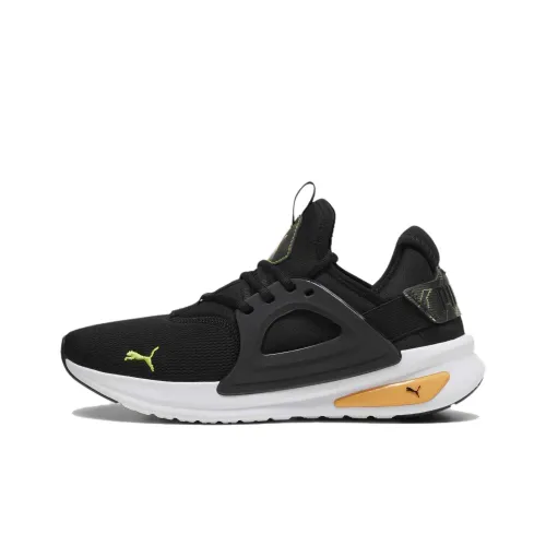 PUMA Softride Enzo Evo Амортизирующие подошва противоскользящие низкие беговые кроссовки унисекс черные