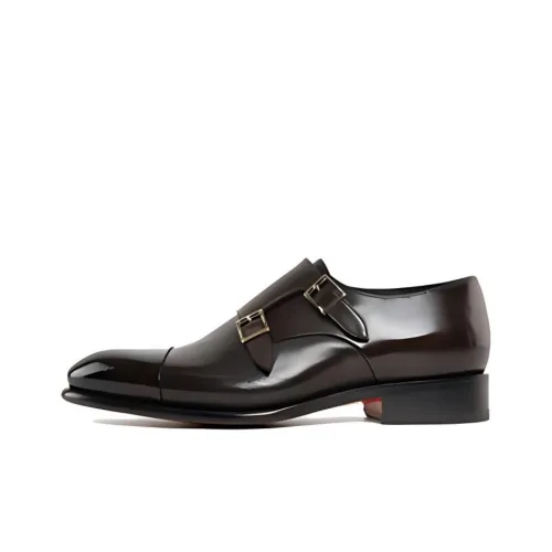 Santoni Туфли Низкие Черные Коричневые Мужские