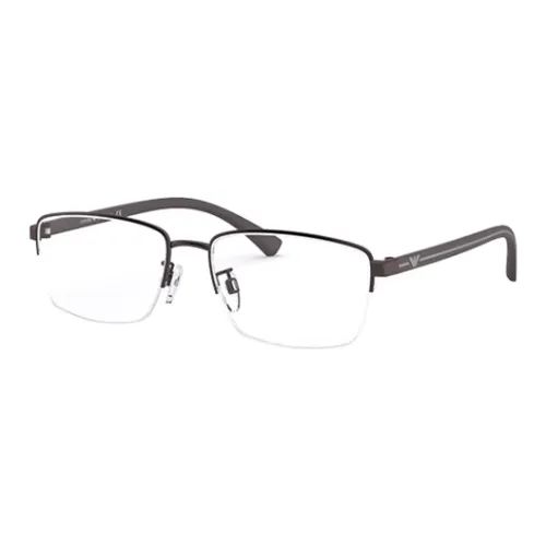 【Доступные степени】 EMPORIO ARMANI Металл Прямоугольные Оправы для очков Унисекс Коричневый