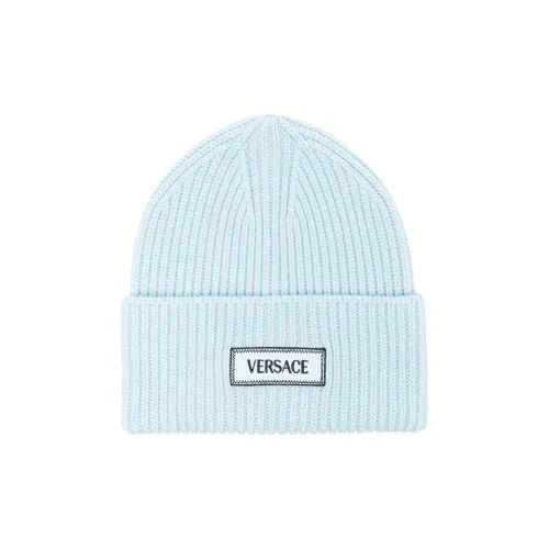 VERSACE Шерсть Вискоза Полиэстер Beanies Женские Синий