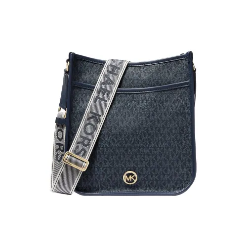 MICHAEL KORS Холст Курьерская Сумка Сумка через плечо Большая Женская Синяя