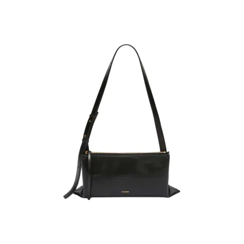 JIL SANDER Корова Кожа Одно Плечо Сумка Маленькая Женская Черная