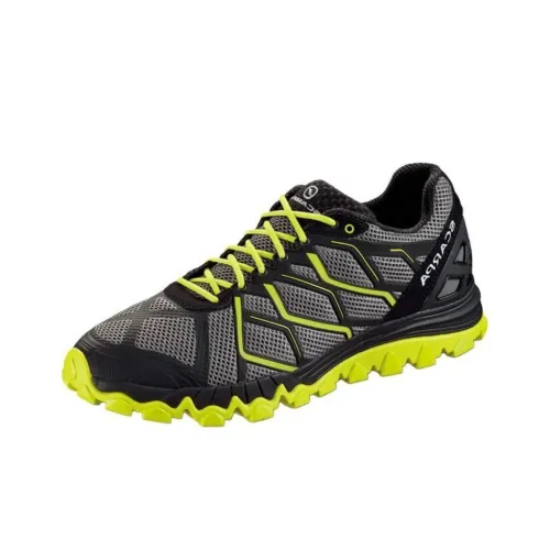 SCARPA Беговые кроссовки Низкий верх Серый Желтый Мужской