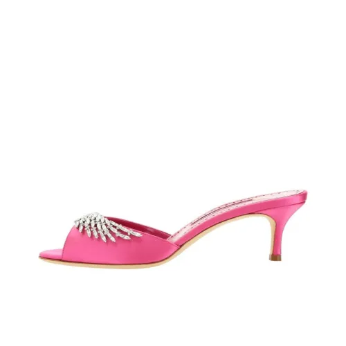MANOLO BLAHNIK Слипоны Женские Розовые
