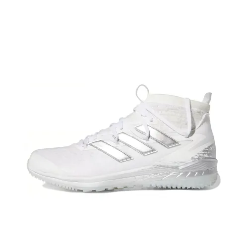 Adidas Adizero Collection Afterburner 8 Afterburner 8 NWV Шипы Противоскользящий MID Топ Кроссовки для тренировок Мужской Серый Белый