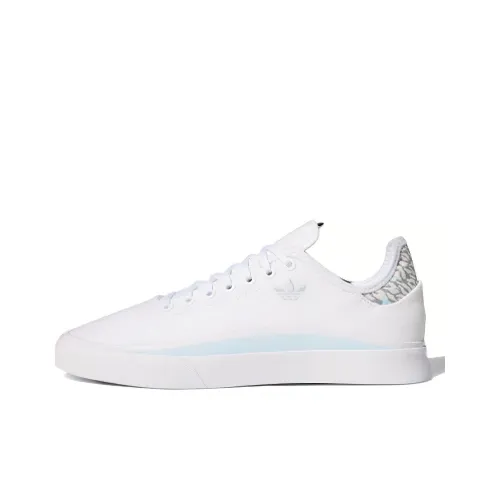 Adidas Originals SABALO Slip-Resistant Low Top Скейтборд Кроссовки Унисекс Белый Серый Синий