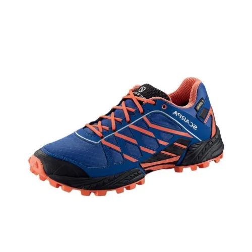 SCARPA Амортизаторы Slip-resistant Low Top Беговые кроссовки Женские Синий Красный