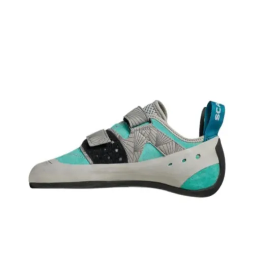 SCARPA Slip-resistant Abrasion-resistant Low-top Climbing Shoes Women's Gray Blue SCARPA Противоскользящая Устойчивая к износу Низкий Топ Скалолазание Обувь Женская Серый Синий
