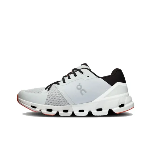 On Cloudflow 4 Амортизация Износостойкий Низкий Топ Беговые кроссовки Мужские Ледниковый серый