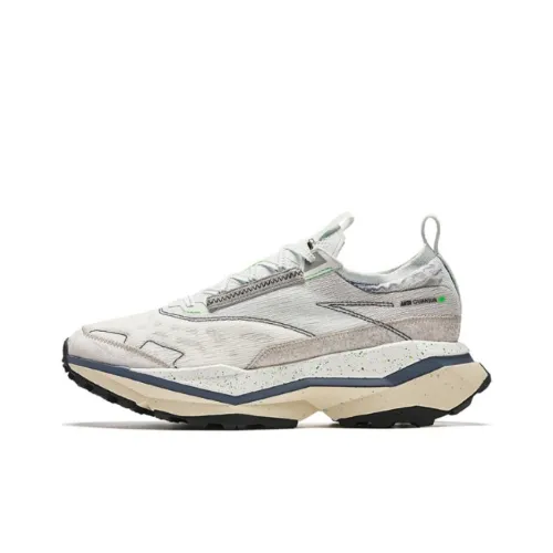 ANTA Противоскользящие Износостойкие Низкие Беговые кроссовки Мужские Белые Серые