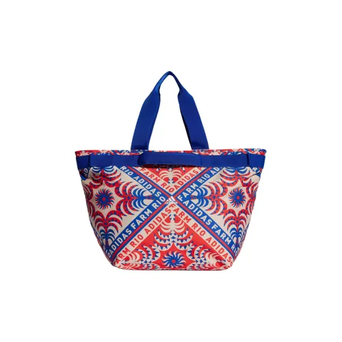 Adidas Ткань из переработанного полиэстера с полотняным переплетением сумка-тоут сумка для покупок сумка женская многоцветная белая и смелый синий