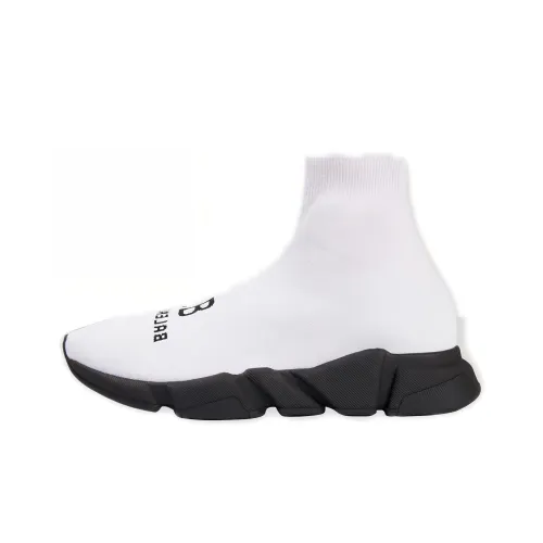 Balenciaga Speed High Топ Повседневная обувь Женская Белая Черная