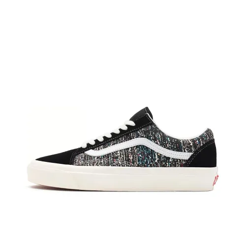 Vans Термические Износостойкие Дышащие Низкие Кроссовки для Скейтбординга Унисекс Черный Белый