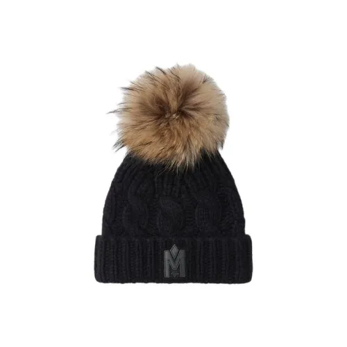 MACKAGE Кашемир Шерсть Кожа Мех Шапки-бини Детский Черный