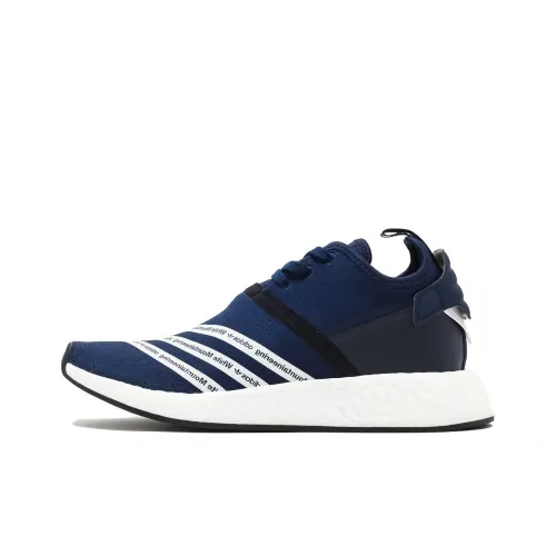 Adidas Originals NMD_R2 White Mountaineering Темно-синий Синий Slip Легкий Низкий Топ Casual Унисекс Синий Белый