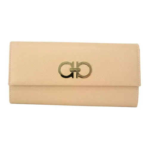 FERRAGAMO Кожа Кошелек Женские Бежевый