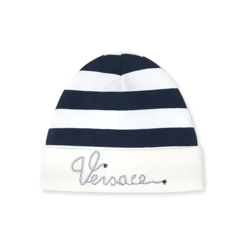 VERSACE Хлопок Эластан Шапки-бини Детский Синий Белый