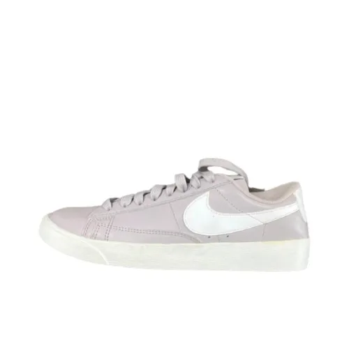 Nike Blazer SUEDE Покрытие против скольжения и износа Низкие скейтбордические кроссовки Женские Розовые