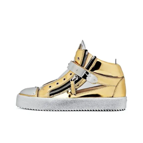 Giuseppe Zanotti GZ Kriss Высокие Кроссовки для скейтбординга Женские Золотые